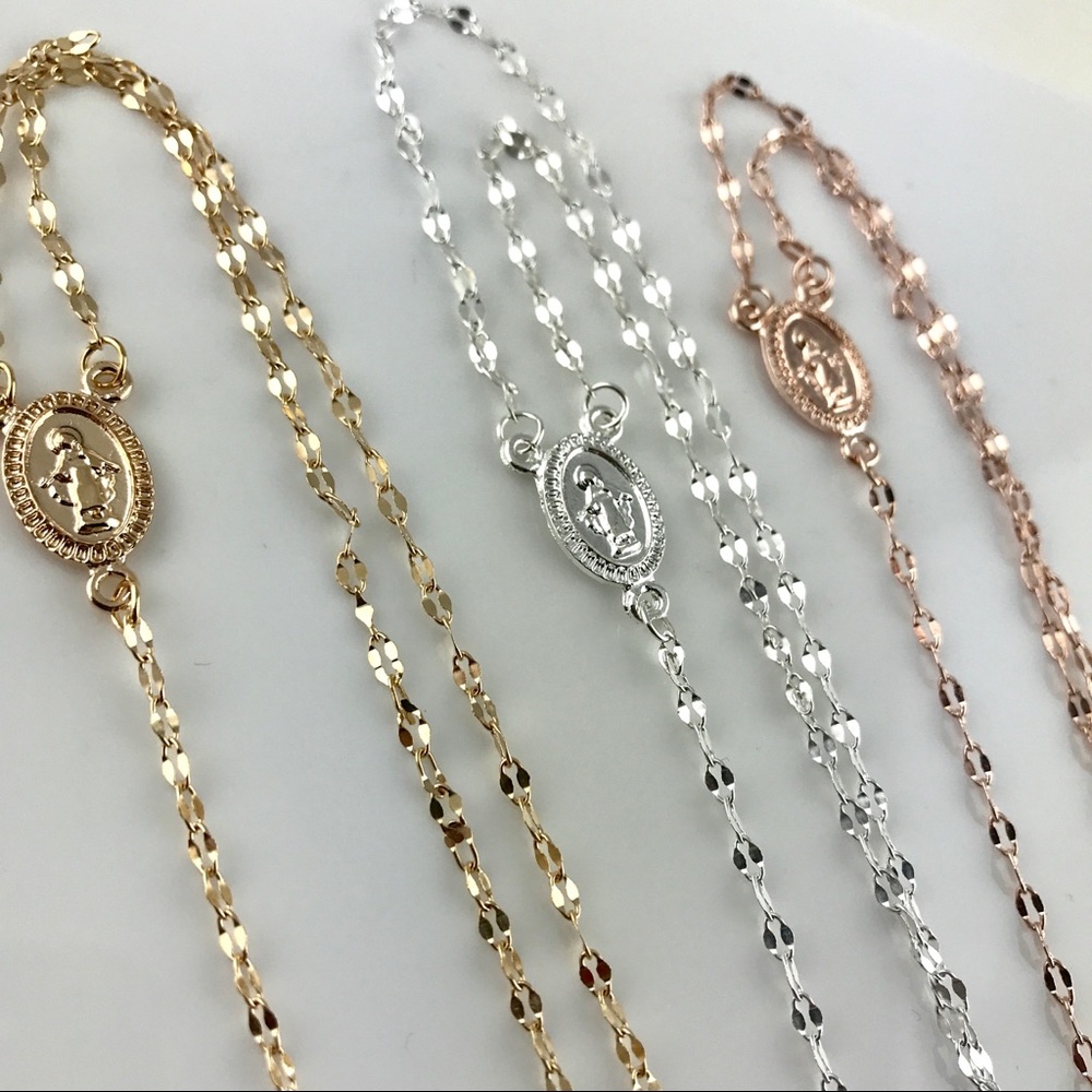 3 for $25⚡️rosary cross Mary necklace - Picture 6 of 8